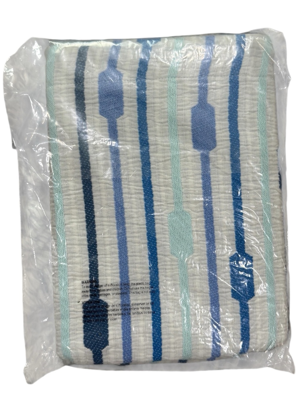 Brooklinen Linen 100% Cotton Plotted Lines Shams - Rainwater - Standard